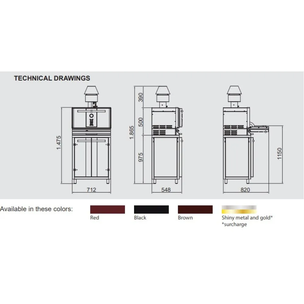 Charcoal Grill Oven S-Type 300s