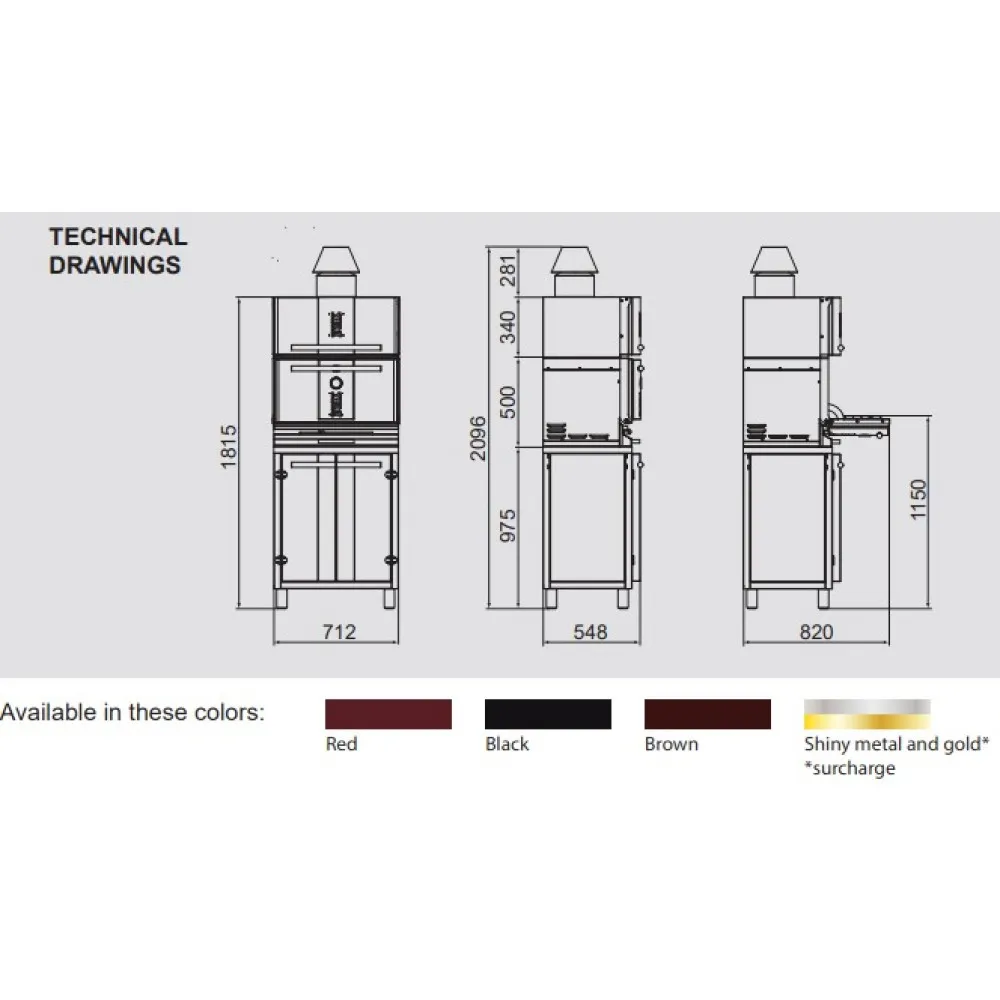 Charcoal Oven SC Type 300 - Professional Grill