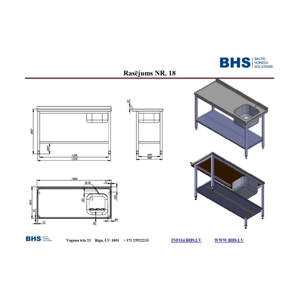 Versatile Sink-Integrated Lab Table Versatile Sink-Integrated Lab Table