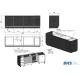 Premium Black Stainless Steel Kitchen Station