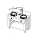 Commercial Wok Burner Station CC/02