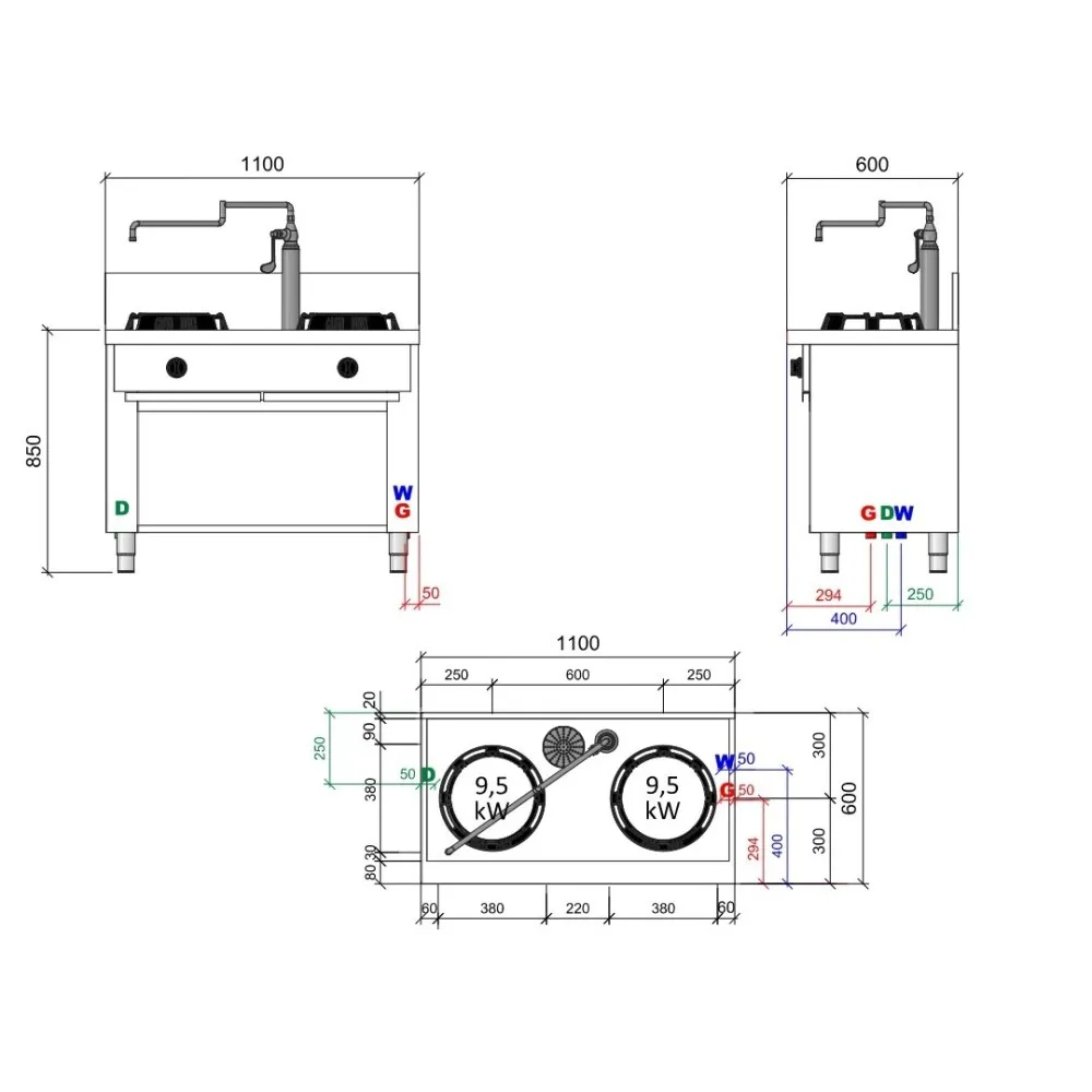 Commercial Wok Burner Station CC/02