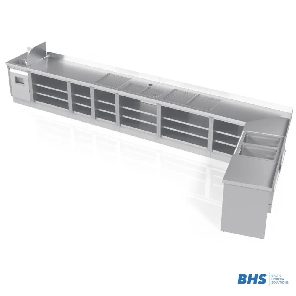 Innovative Kitchen Work Table with Built-in Sink NN41