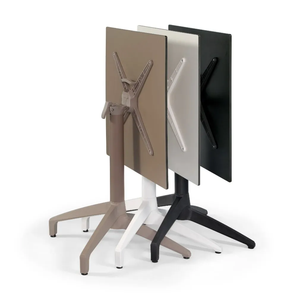 Gemini 70x70 cm sulankstomas stalas - Baltas