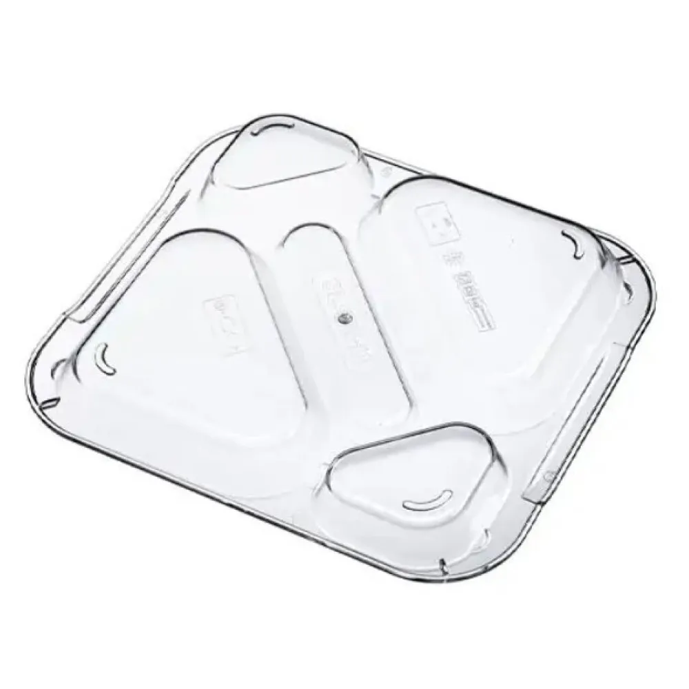 Couvercle transparent pour plateau à 5 compartiments