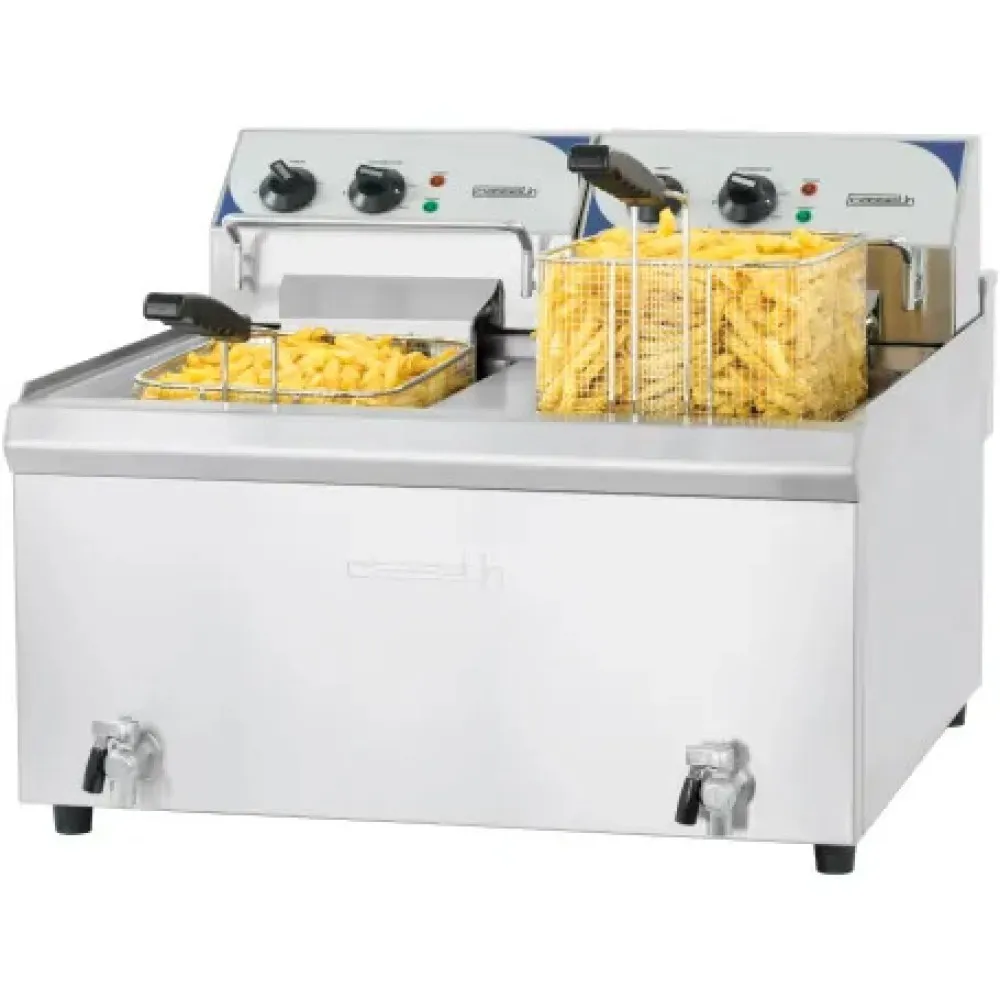 Friteuse Double 10+10L avec Évacuation