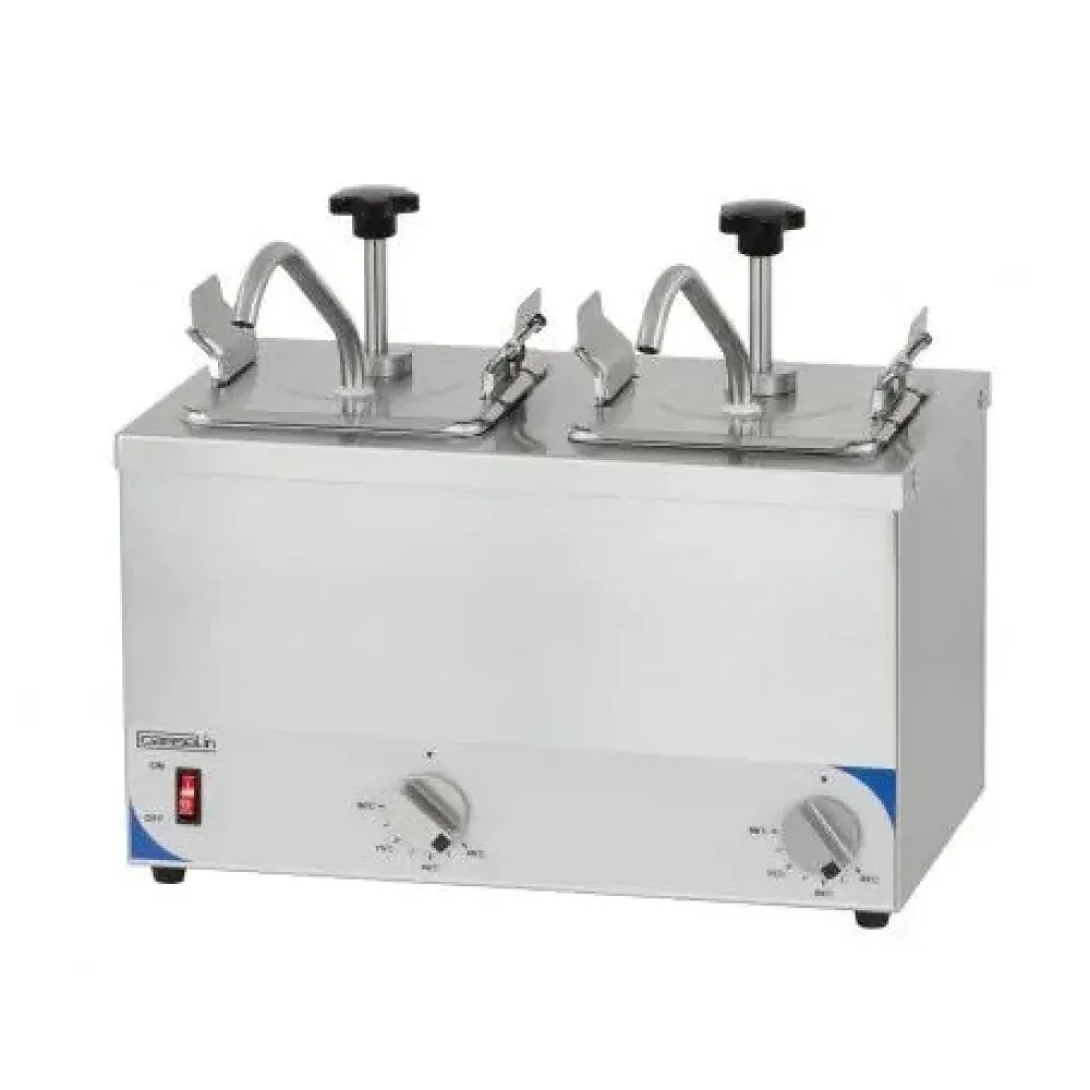 Roostevabast terasest kuumade kastmete dosaator 2 x GN 1/6