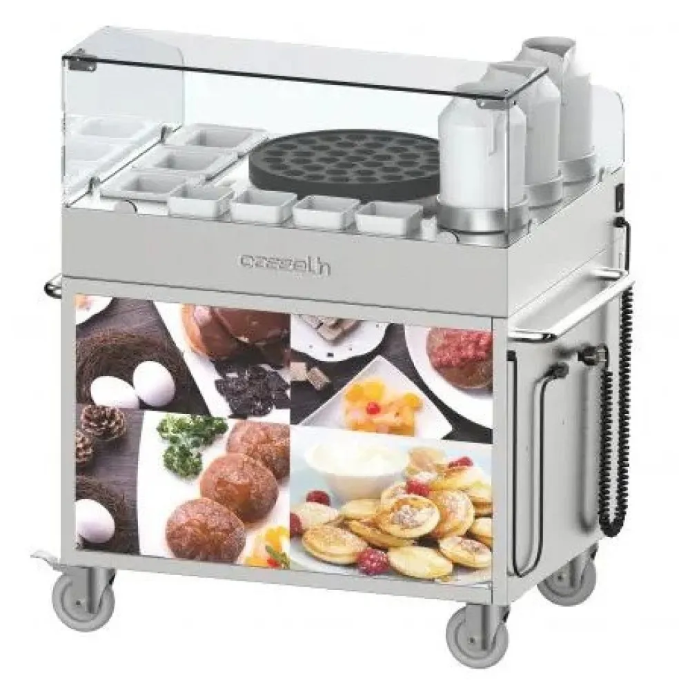 Poffertjes Cart with Built-In Maker
