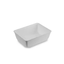 Polimetilmetakrilato GN 1/2 80 mm Plexi indas baltas