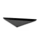 Polimetilmetakrilato „Plexi Triangle“ indas, 400x400x530x50mm , juodas (A00017600)