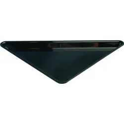 Polimetilmetakrilato „Plexi Triangle“ indas, 270x270x360x20mm, juodas