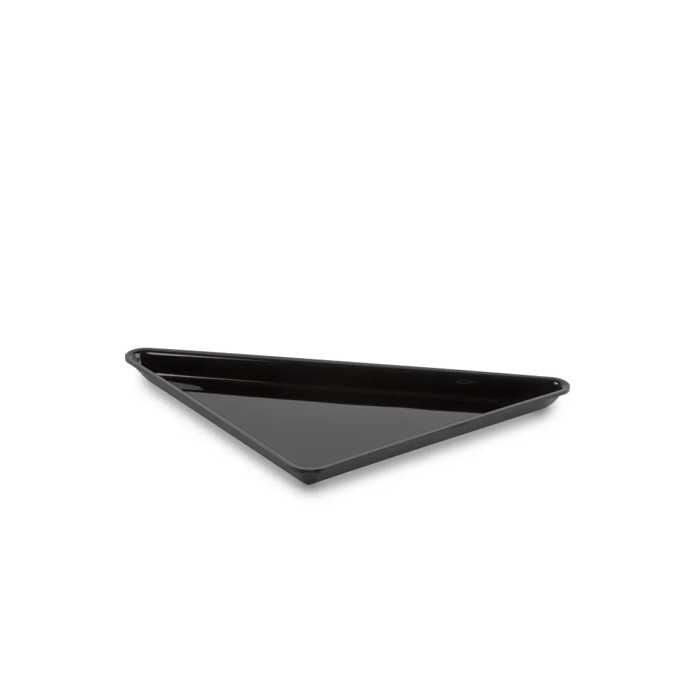 Polimetilmetakrilato „Plexi Triangle“ indas, 270x270x360x20mm, juodas (A00005001)