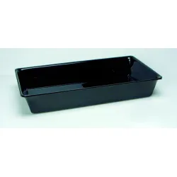Polimetilmetakrilato GN 3/4 80 mm Plexi indas Juoda