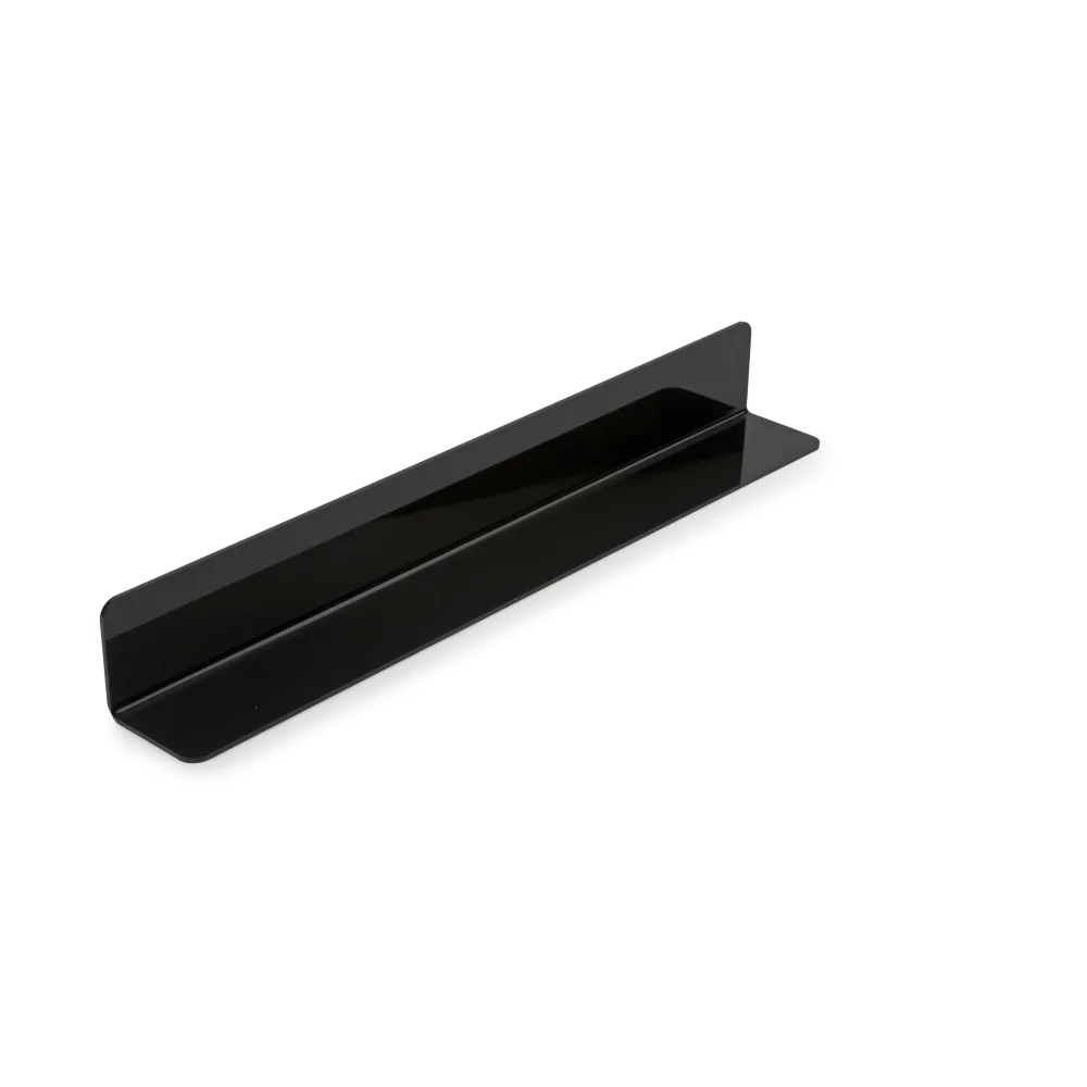 L formos skirtukas iš polimetilmetakrilato (organinio stiklo) 6565 – 500x65x65mm, juodas (A00012843)
