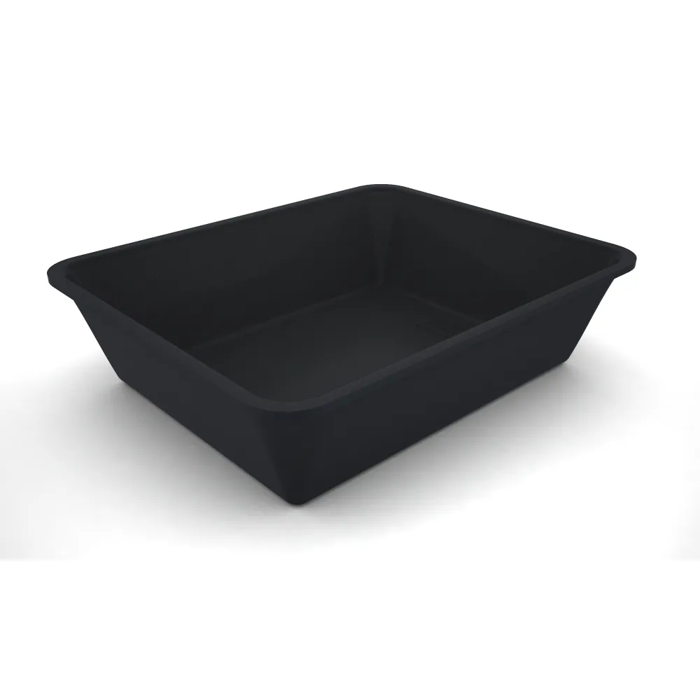 Polimetilmetakrilato GN 1/2 80 mm Plexi indas Tamsiai dūminis (A00021745)
