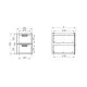 Stylish Two-Drawer Steel Block for Effortless Organization