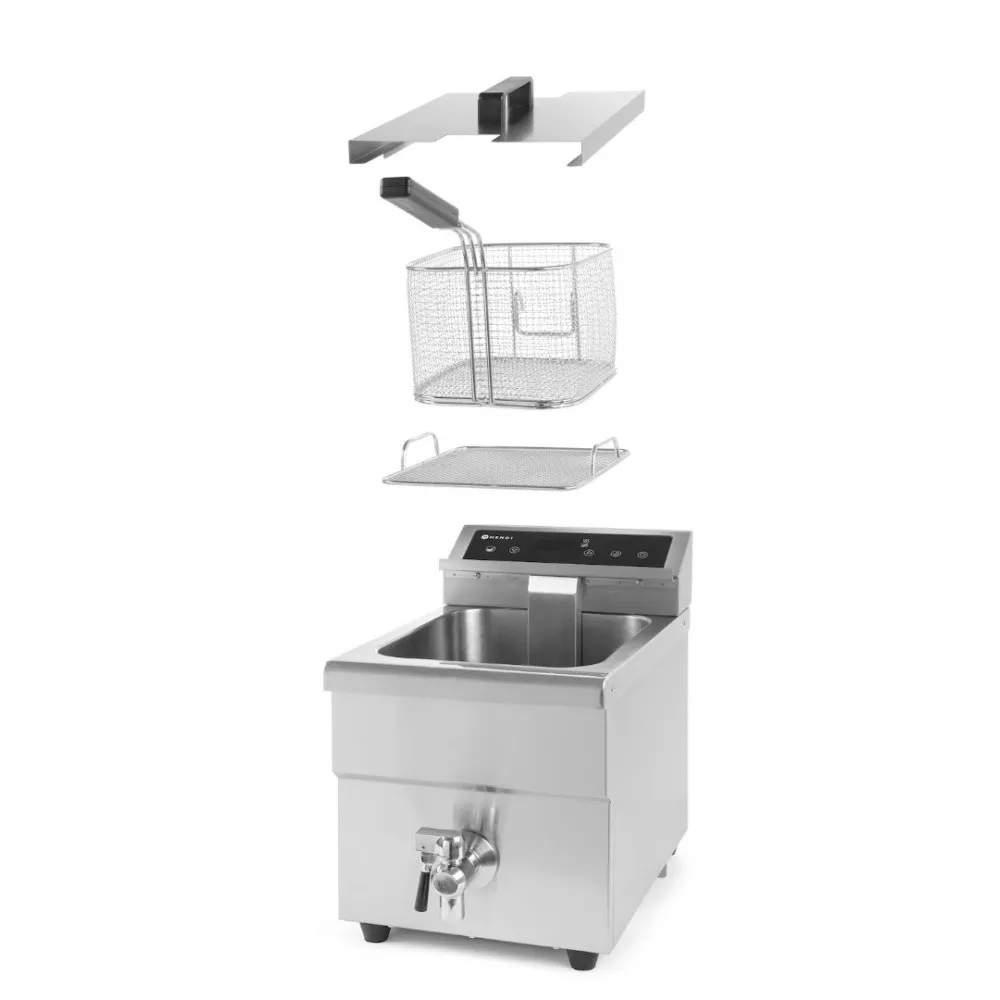 Professional Induction Fryer with Outlet Tap - 8L