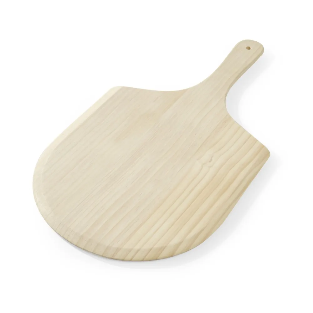Plateau de service en bois circulaire 535x305mm