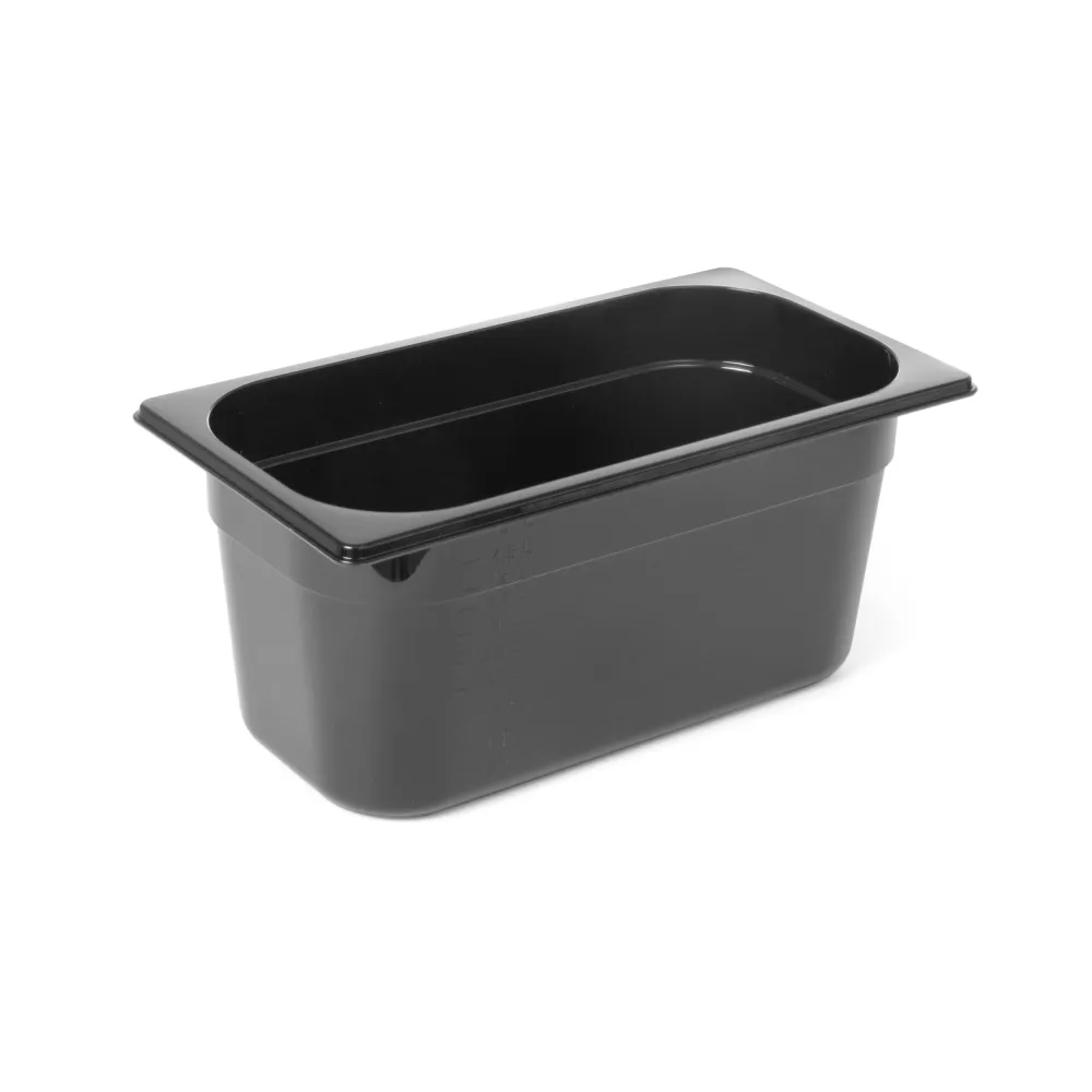 Récipient GN 1/3 en polycarbonate noir