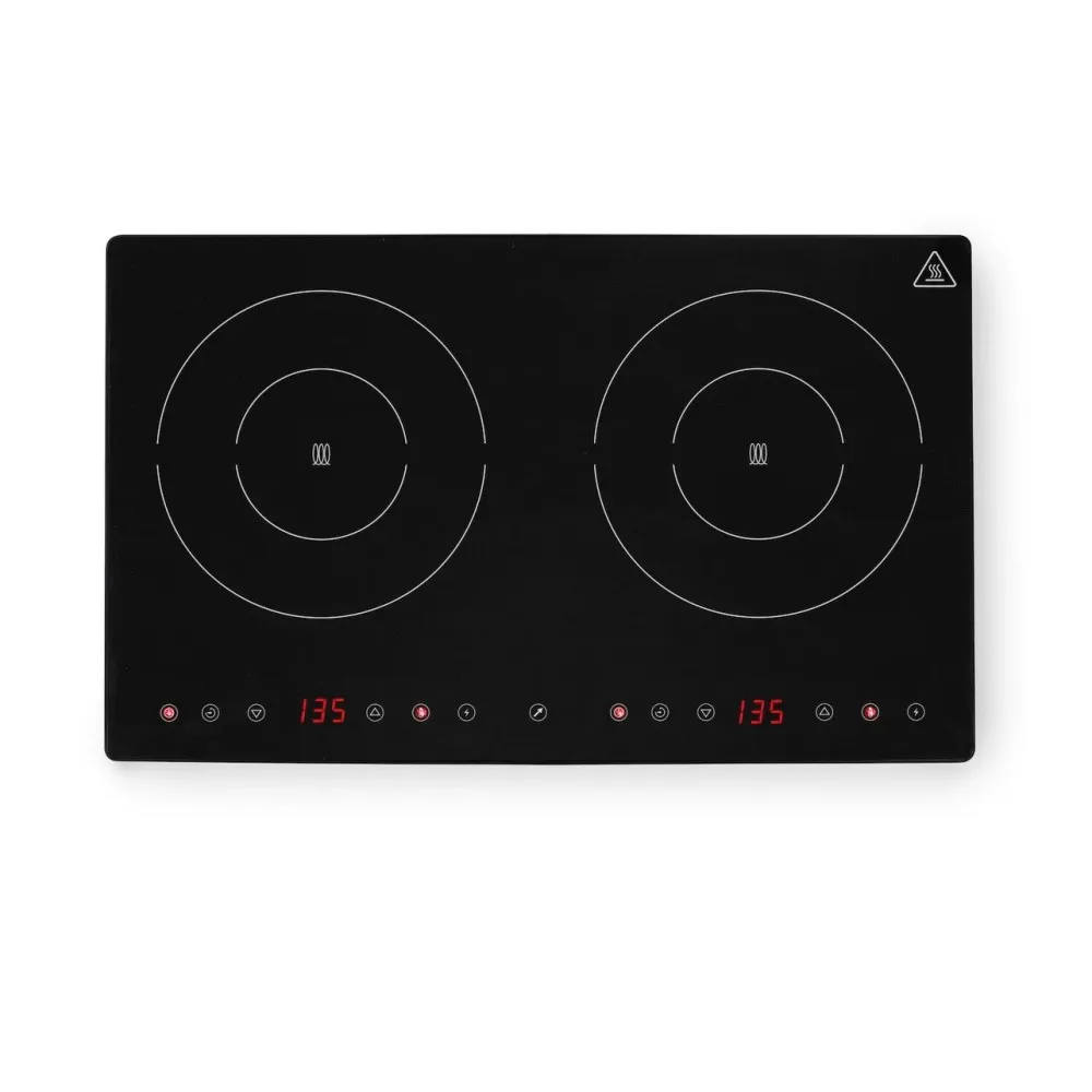 Dviguba indukcinė viryklė 3.5 kW su moderniu dizainu Dviguba indukcinė viryklė 3.5 kW su moderniu dizainu