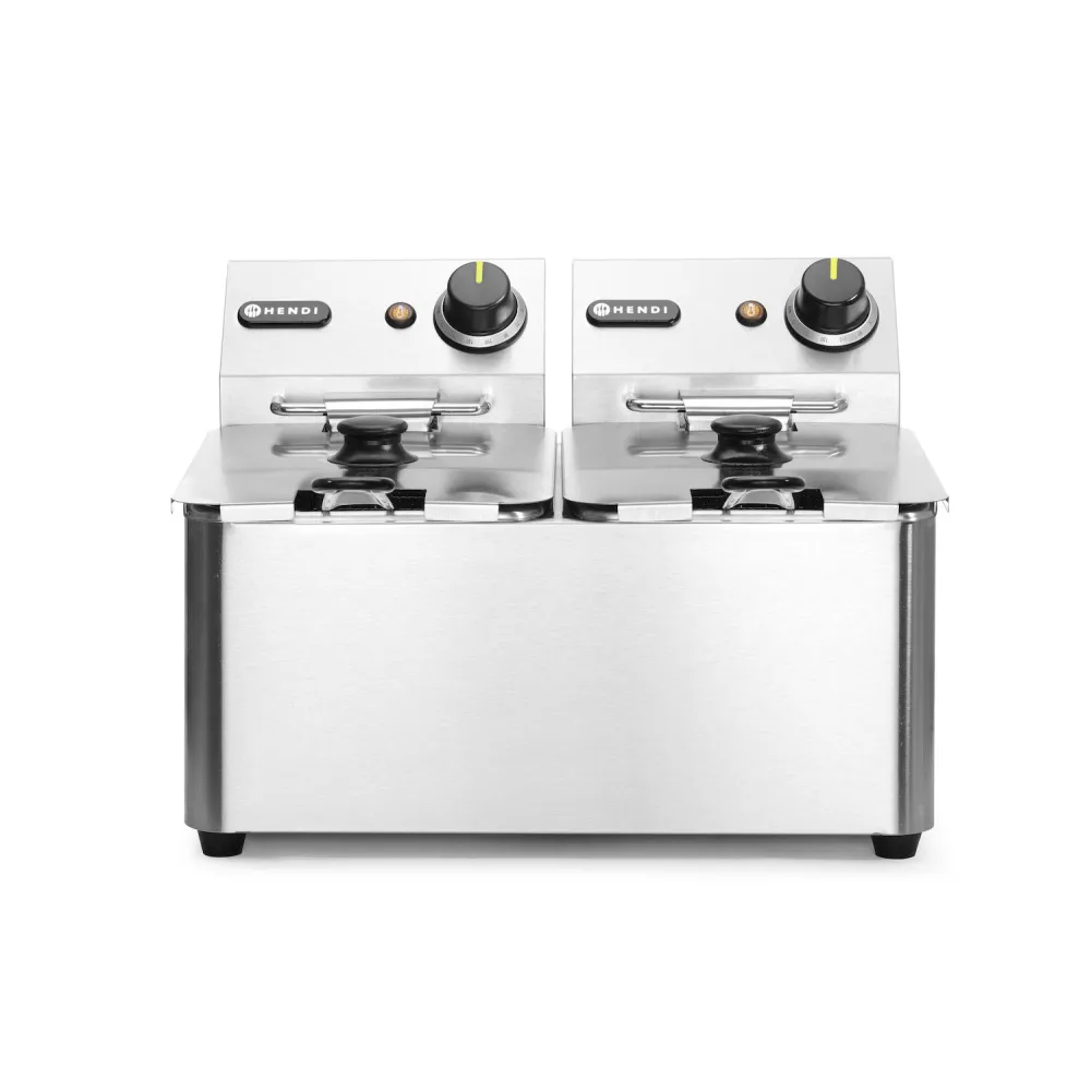 Pro Chef Double 4L Fryer with Safety Features