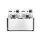 Pro Chef Double 4L Fryer with Safety Features