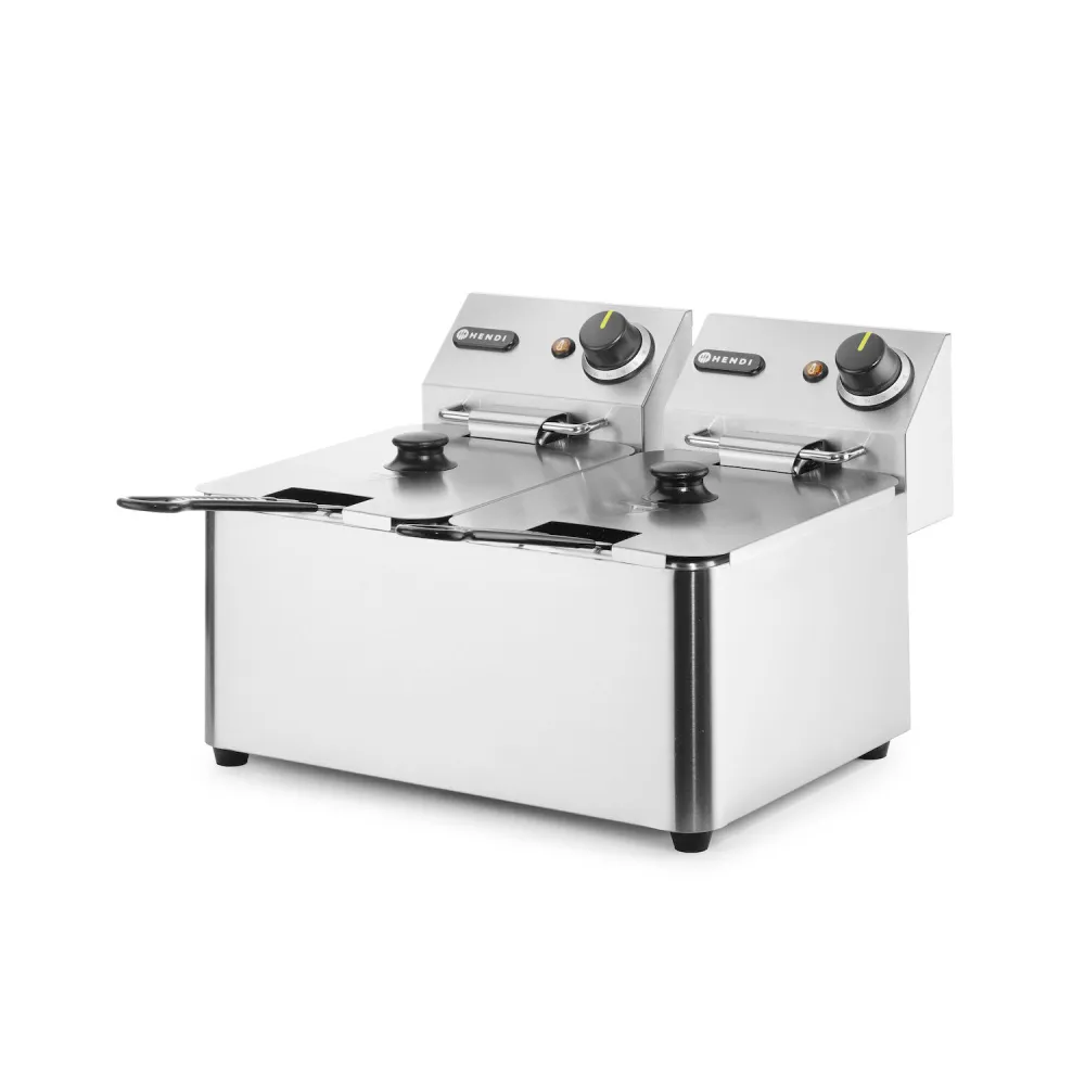 Pro Chef Double 4L Fryer with Safety Features