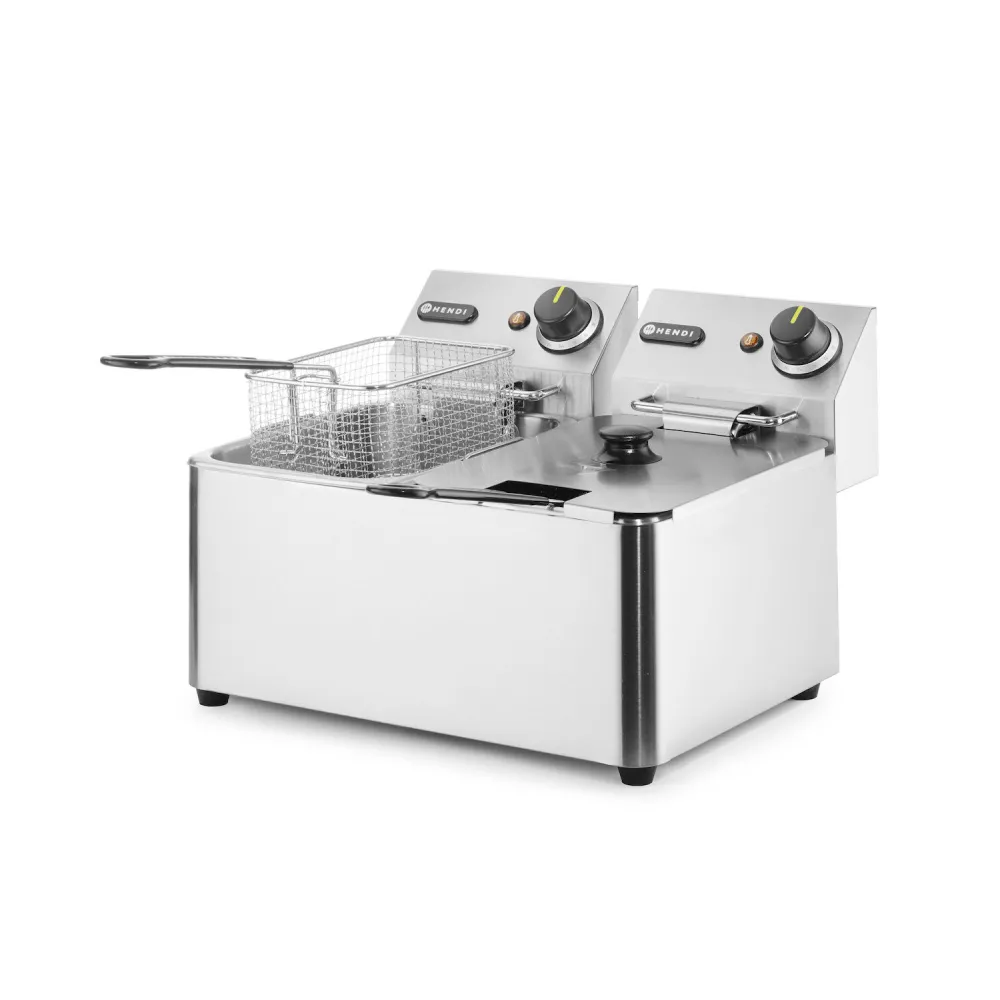 Pro Chef Double 4L Fryer with Safety Features