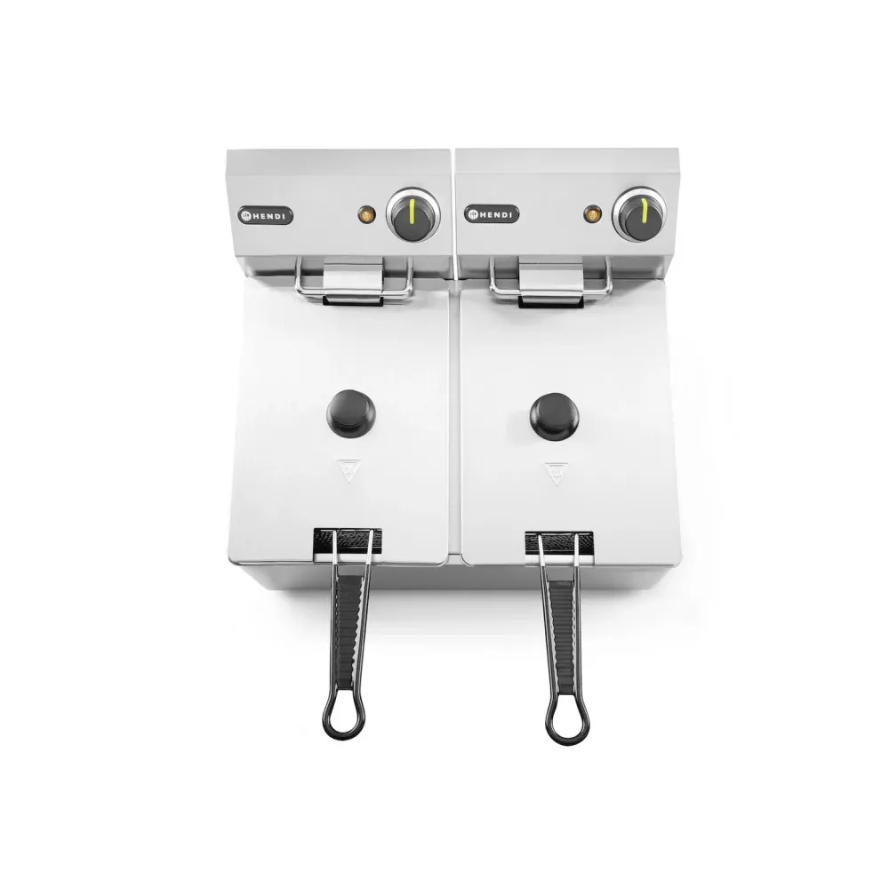 Pro Chef Double 4L Fryer with Safety Features