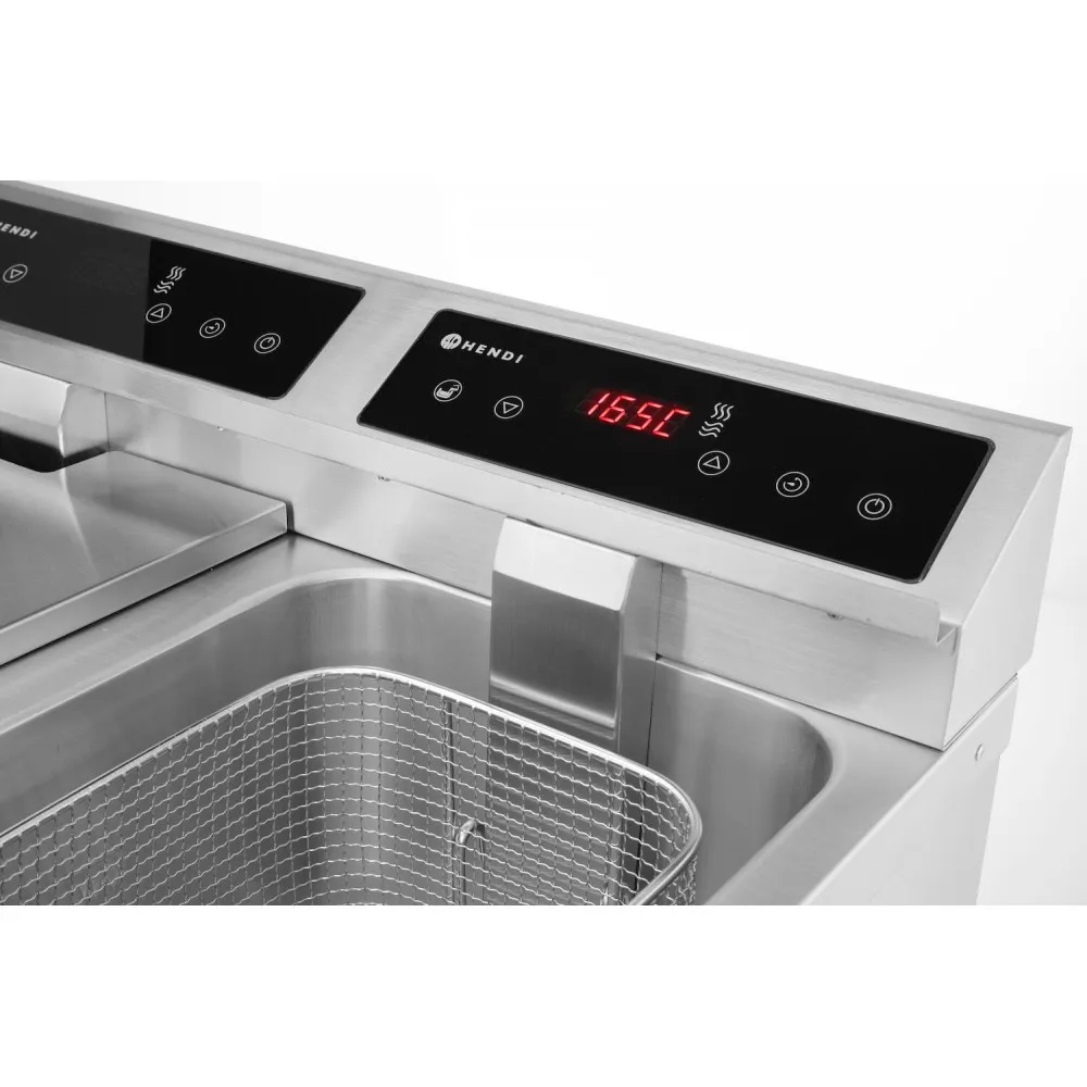 Dual 8L Induction Fryer with Outlet Tap