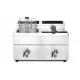 Dual 8L Induction Fryer with Outlet Tap