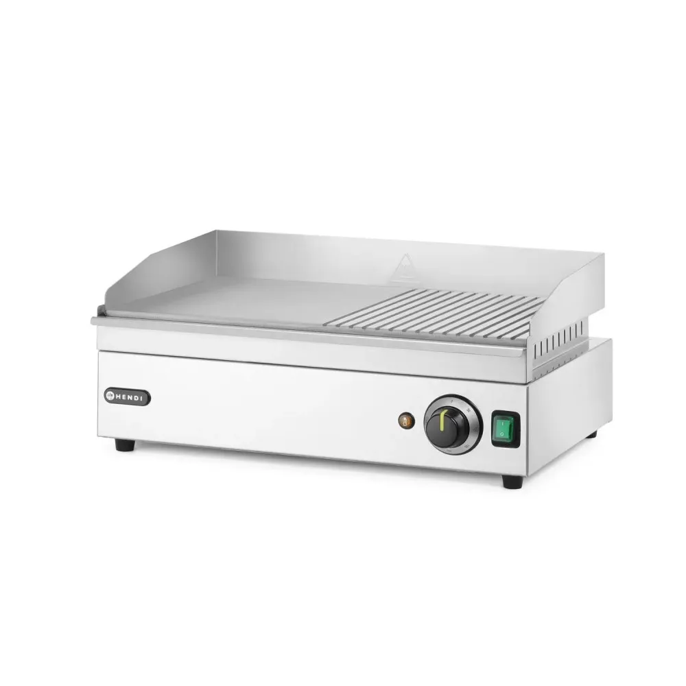 Versatile Semi-Grooved Cooking Plate for Electrifying Grilling
