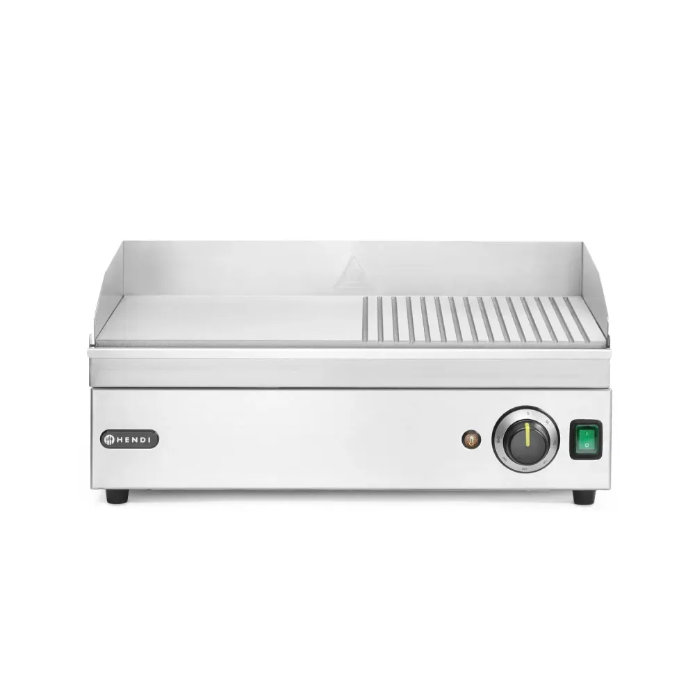 Versatile Semi-Grooved Cooking Plate for Electrifying Grilling