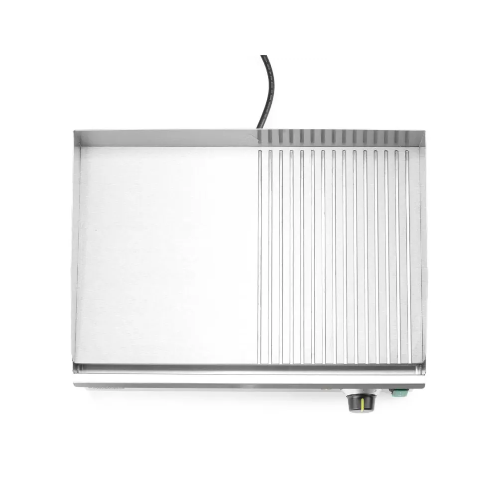 Versatile Semi-Grooved Cooking Plate for Electrifying Grilling