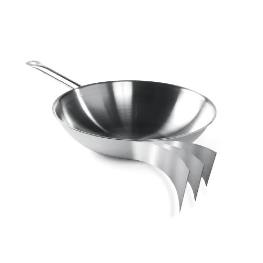 360 mm wok keptuvė su trimis sluoksniais