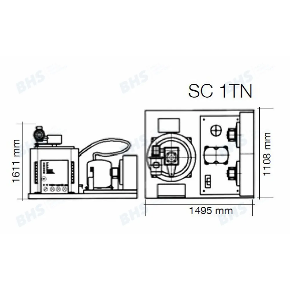 Professional Flake Ice Maker SC1TN - 1000kg/24h