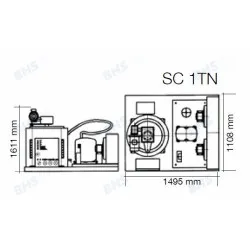 Ice maker SC1TN, 1000kg/24h