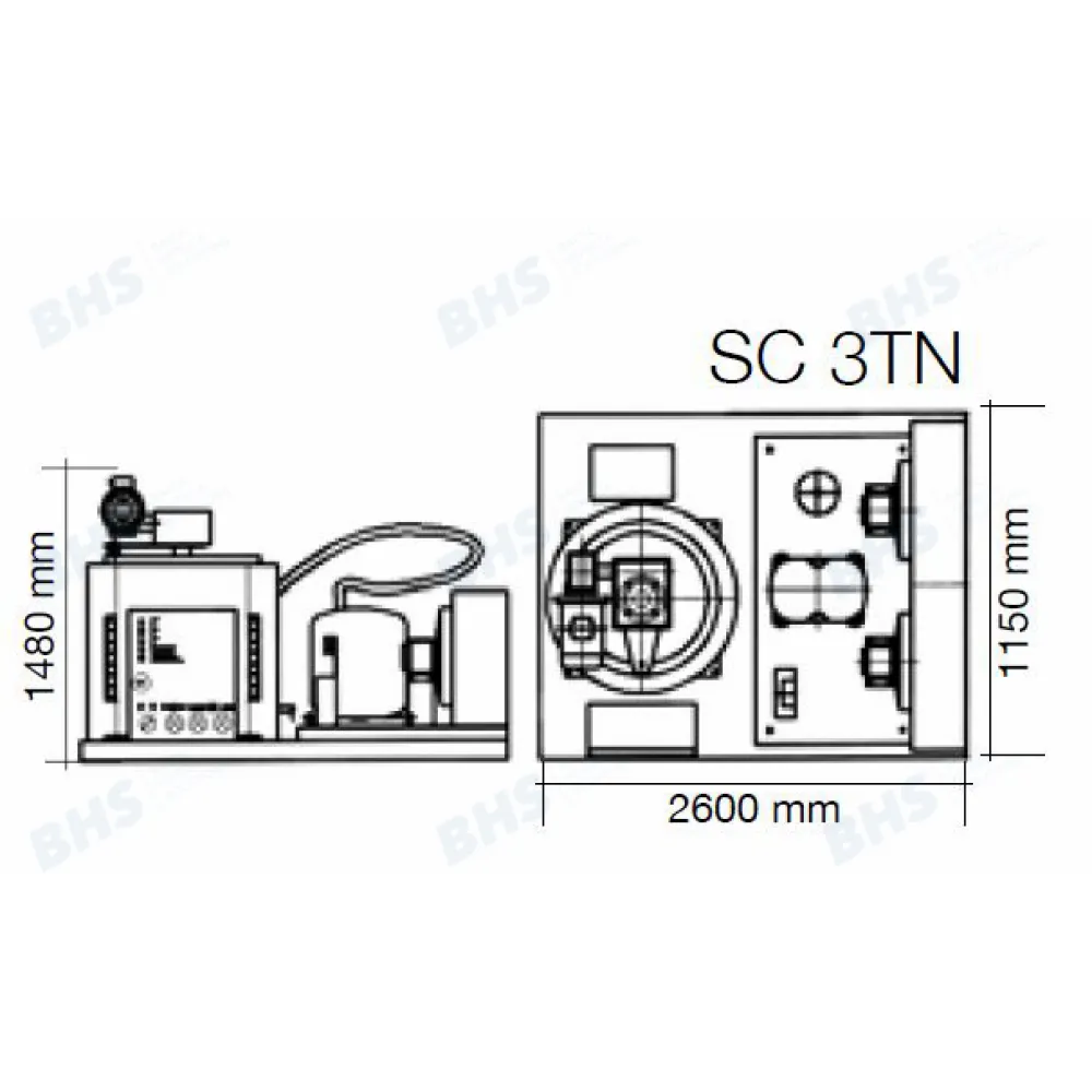 Ultra Efficient SC3TN Ice Maker 3000kg/Day