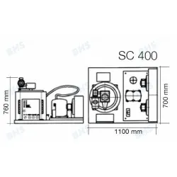 Ice maker SC400, 400kg/24h