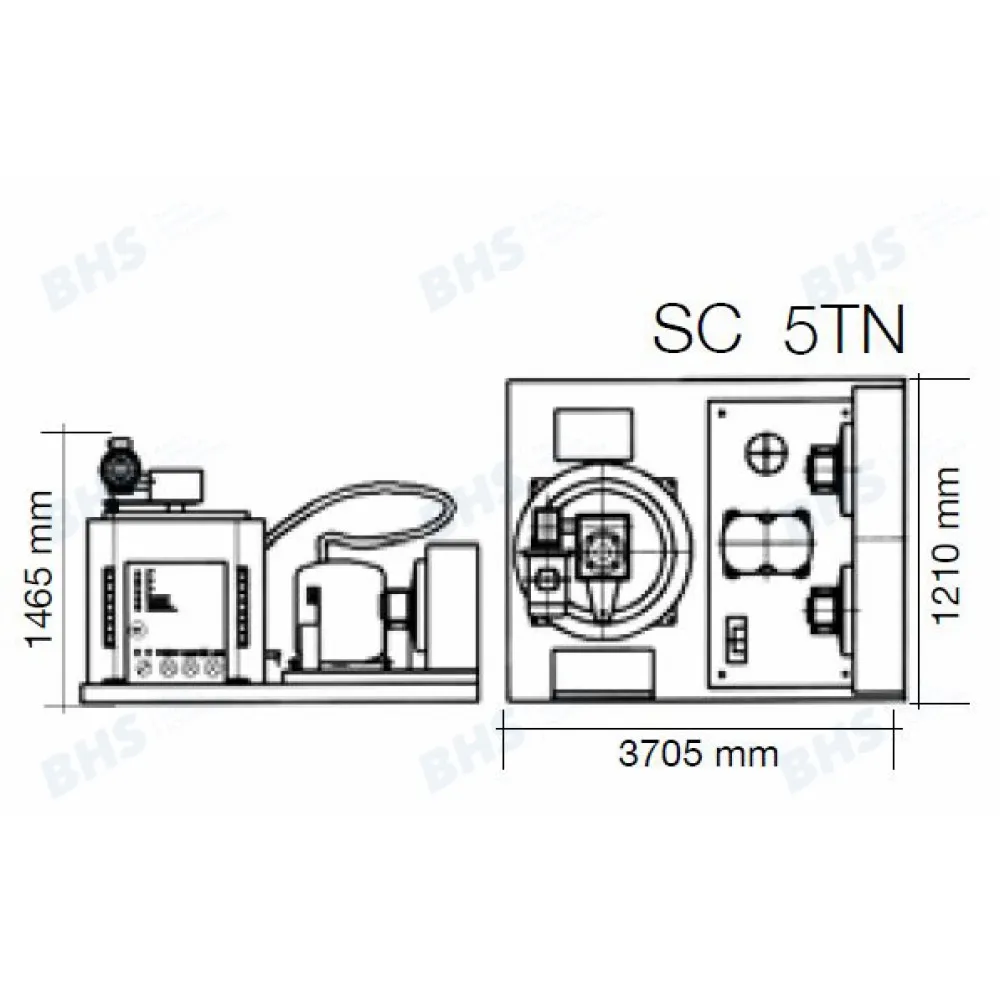 SC5TN Flake Ice Machine - 5000kg/24h Production