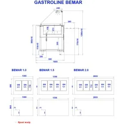 Горячая витрина BEMAR G 1000 mm