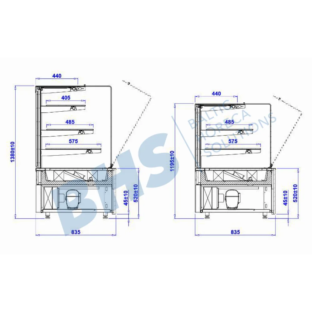 CUBE 910 mm Pastry Display Unit