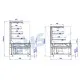 CUBE OPEN 910 mm Pastry Display Case with Remote Control