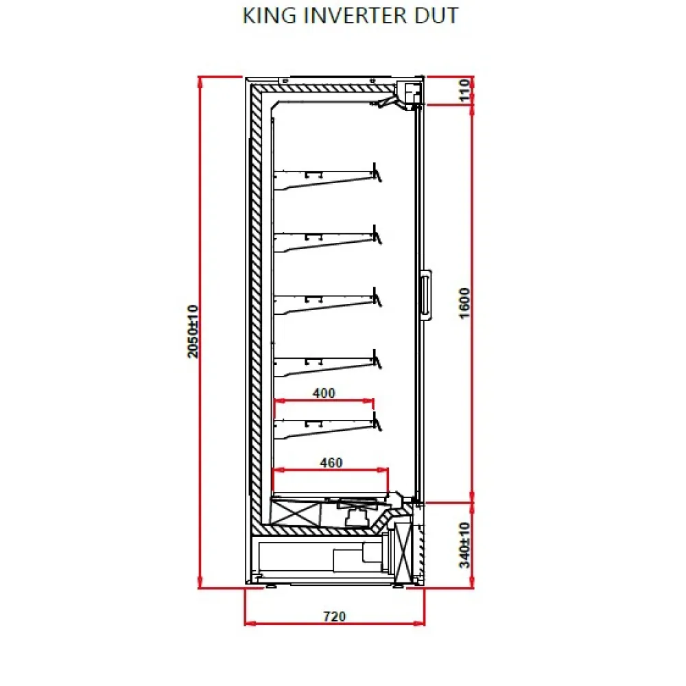 Энергоэффективная витрина KING INVERTER 1.88