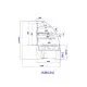 JAMAIKA 910 mm Remote Pastry Display Case JAMAIKA 910 mm Remote Pastry Display Case