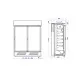 Showcase Freezer KING AT M 890mm