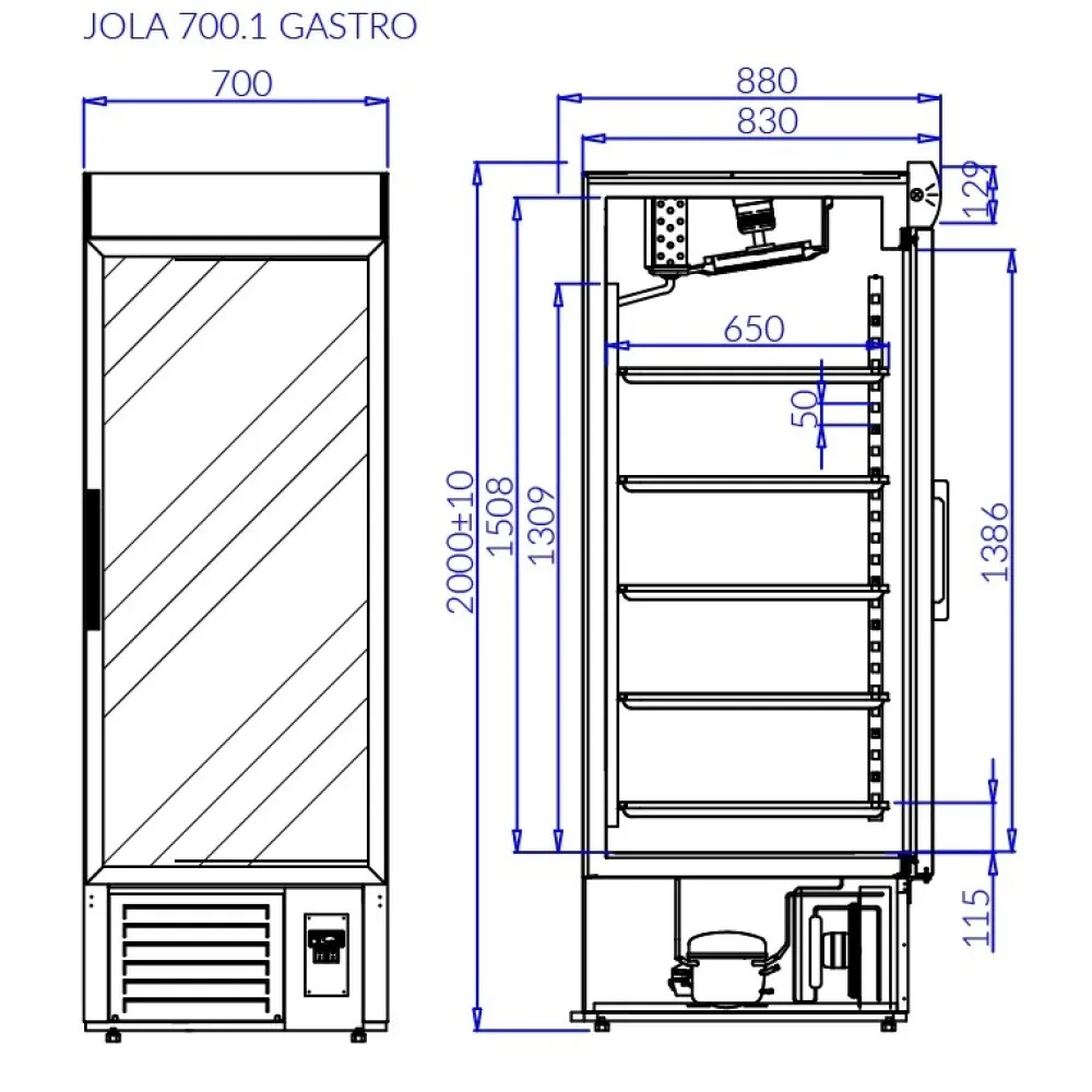 JOLA GASTRO ledusskapis - ideāls risinājums