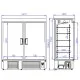 ALA P-M 1400-Liter Freezer for Professional Bars