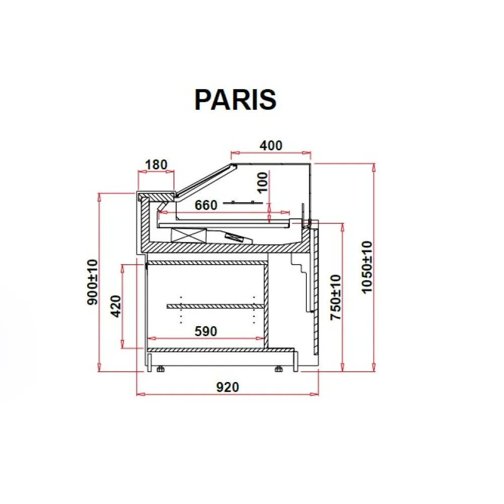 Elegant PARIS Pastry Showcase