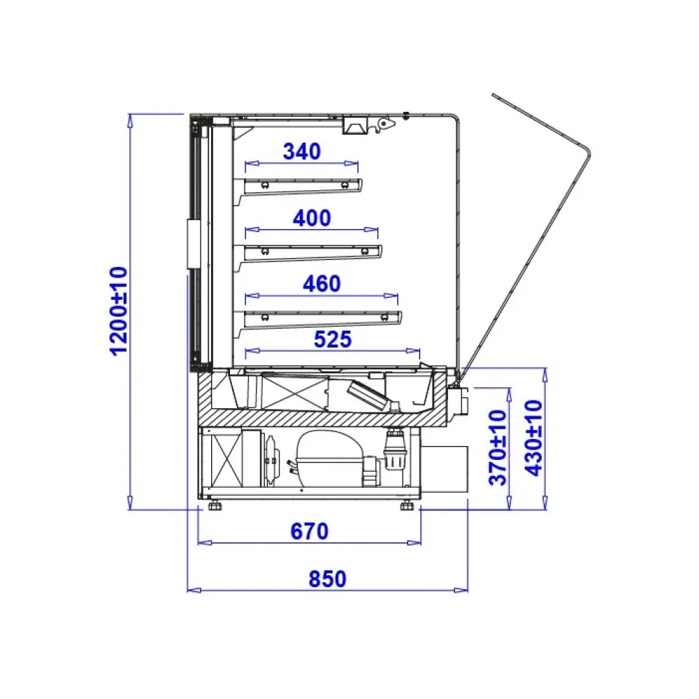 Кондитерская витрина PASTELLA SWEET 0.6W REMOTE